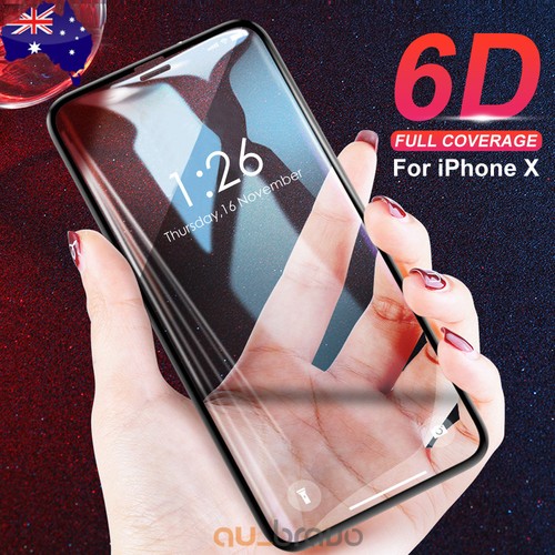 Apple iPhone 8 7 6s 6 Plus 5s Tempered Glass Screen Protector 6D Full Cover Film - Picture 1 of 12