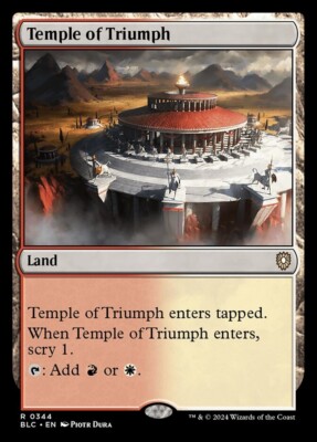 Temple of Triumph 0344 Non Foil Rare Bloomburrow Commander MTG NM