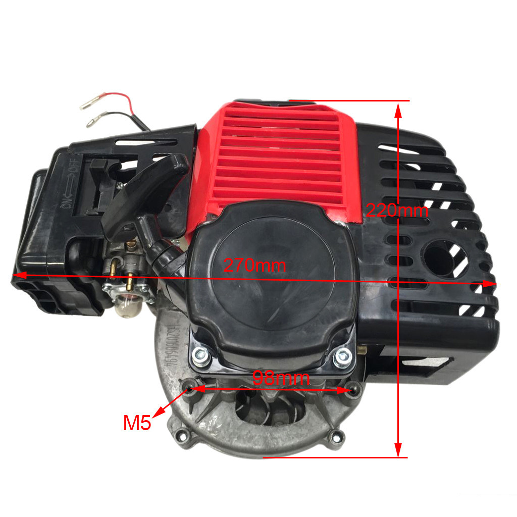 49cc 50cc 2 Stroke Racing Engine Motor For Mini Pocket Quad Dirt Bike ATV Buggy
