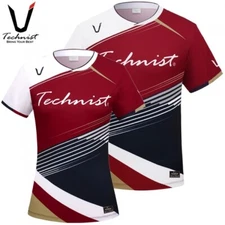 TECHNIST 2024 Unisex Short Sleeve T-Shirt Badminton Tee Top Asia-Fit NWT TNT5490