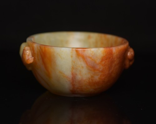 Chinese Antique Han Dynasty Hetian Ancient Jade Carved Jade Wine Bowls - Picture 3 of 9