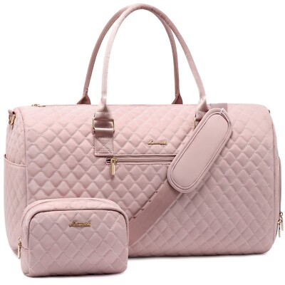 LOVEVOOK Travel Duffle Bag, Weekender Bag for Women with Toiletry Bag, Carry ...