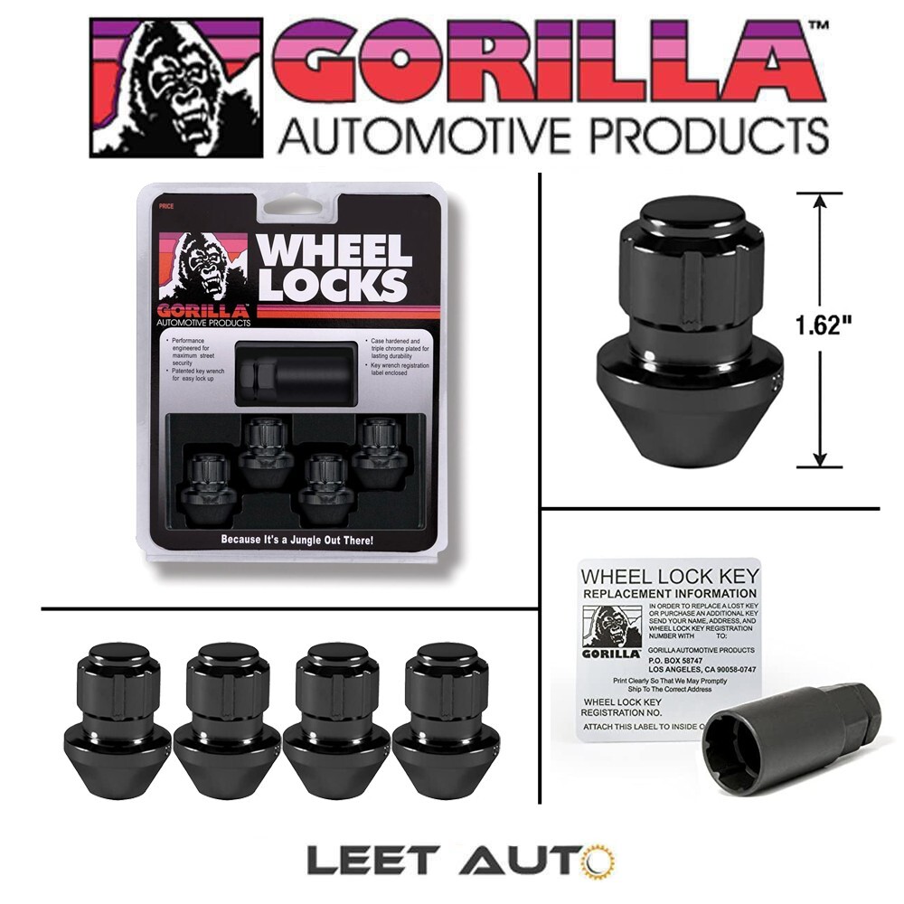 20pc.) Gorilla Lug Nuts + Wheel Locks, 14x1.50, Factory