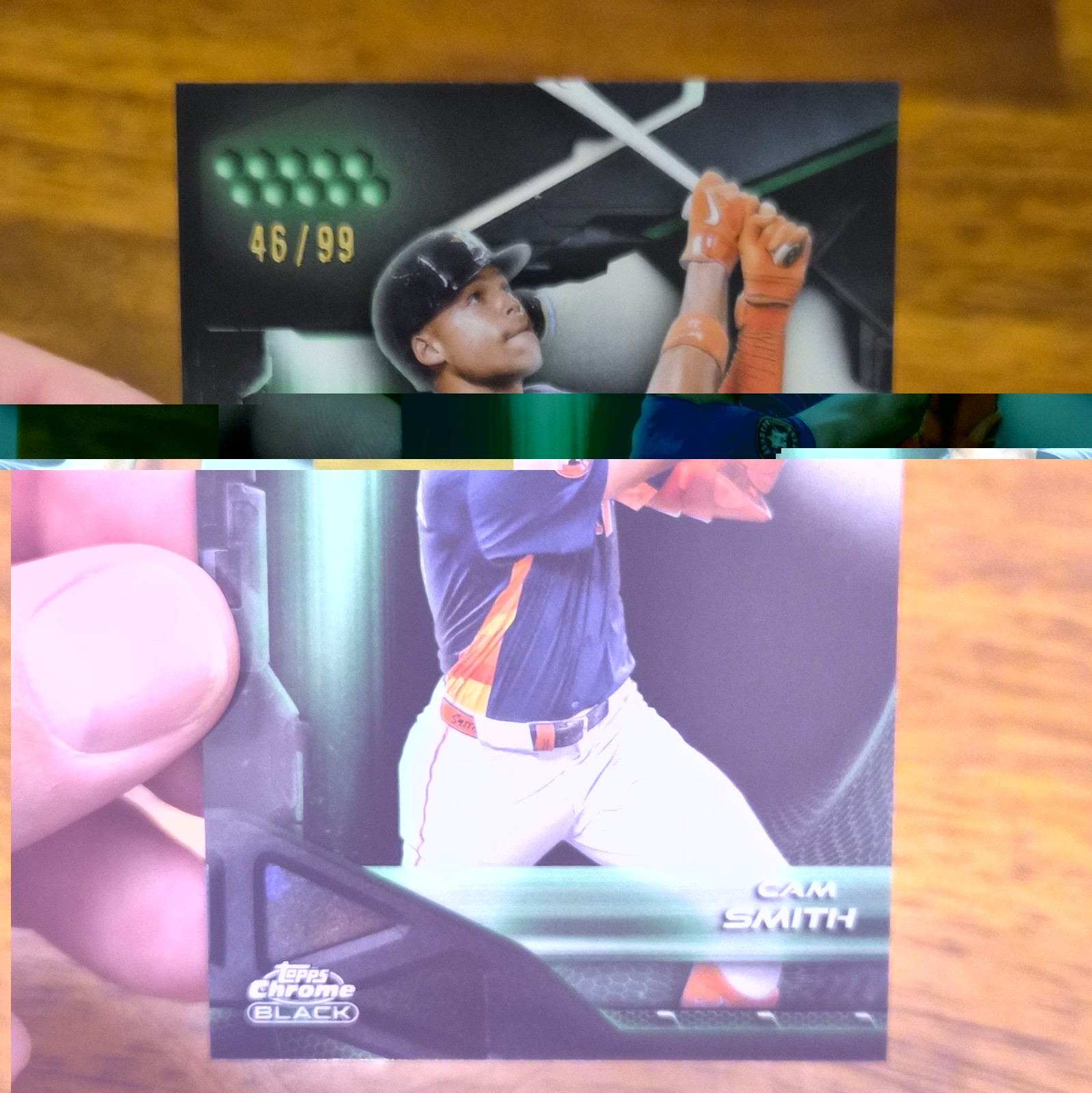 Topps 2026 Chrome Black Cam Smith Astros #194 Green Refractor 46/99