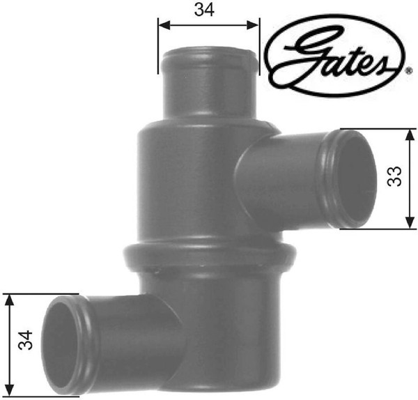 Gates TH14580 Thermostat FüR KüHlmittel Thermostat KüHlmittel FüR Lada-image