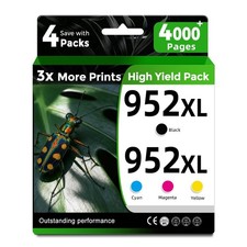 952XL Ink Cartridges Combo Pack Compatible for HP 952 HP952 XL HP952XL Black ...