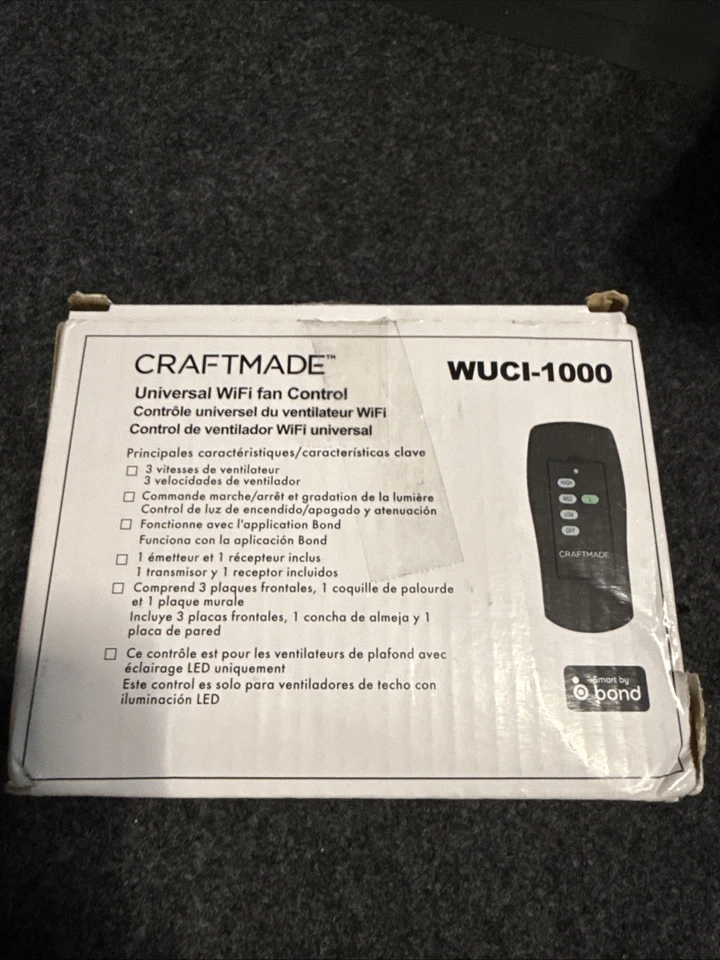 Accesorio de iluminación artesanal WUCI-1000 - Control de ventilador WiFi universal de 3 velocidades Foto 3 de 4