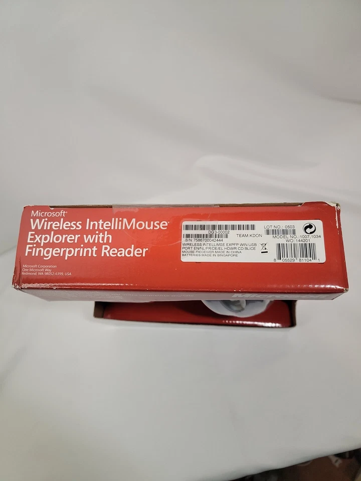 Microsoft Wireless IntelliMouse Explorer Maus 1007 mit Fingerabdruckleser 1034 - Bild 4 von 4