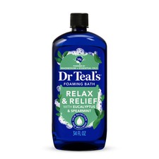 Dr Teal's Epsom Salt Foaming Bubble Bath Eucalyptus Spearmint 34 fl oz