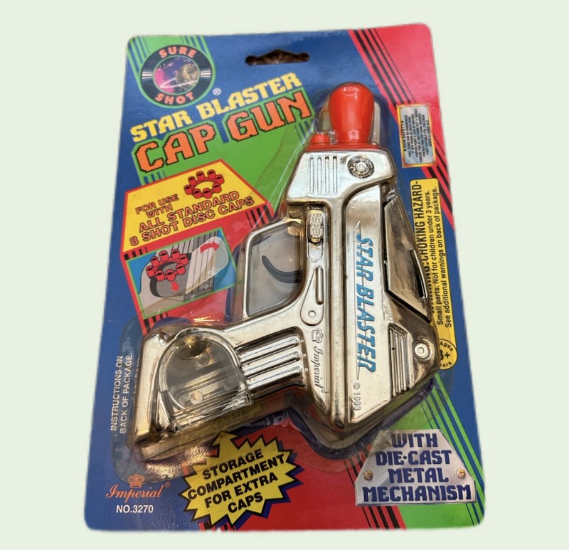 RARE VINTAGE IMPERIAL NO. 3270 STAR BLASTER CAP GUN NEW OLD STOCK IN BOX