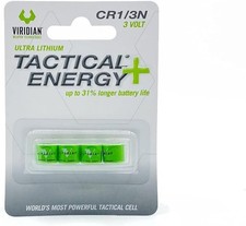 Viridian CR 1/3N Tactical Energy Plus Lithium Batteries, 3 Retail Pack of 4