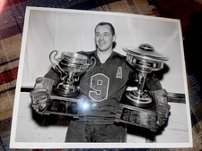1960-62 AHL HOCKEY CALDER CUP CHAMPION BRUCE CLINE SPRINGFIELD INDIANS NHL PHOTO