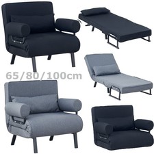 4-in-1 Folding Sofa Bed Sleeper Bed Convertible Single Armchair Adjustable Chair
