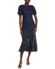 Kay Unger Portia Tea-Length Dress Women's