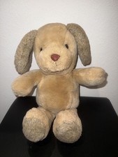 Vintage 16 Russ Berrie Dunhill Puppy Dog Soft N Suede Plush Tan Brown Rare 418