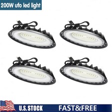 4Pack 200W UFO Led High Bay Light Industrial Commercial Warehouse Led Shop Light