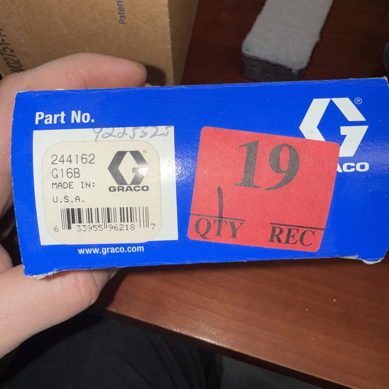 Graco Clean Shot Shut Off Valve Repair Kit 244162 244-162