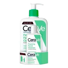CeraVe Foaming Facial Cleanser Normal/Oily Skin Hyaluronic Acid 19 fl oz Total