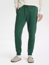 Goodfellow & Co Jogger in morbido pile verde uomo grande nuovo con etichetta
