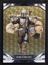 Marketplace image: 2022 Topps Chrome Star Wars Beskar Edition Superfractor 1/1 The Mandalorian 6ts