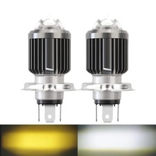 1pcs Motorcycle Headlight H6 H4 LED Hi Lo beam Moto LED Headlight 3000LM 6500K