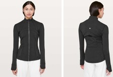 Lululemon Define Full Zip Athletic Jacket Black Size 8 Jacket Thumbholes
