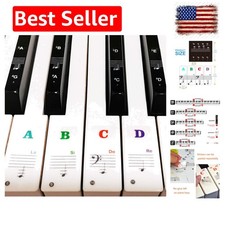 Piano Keyboard Stickers for 88/61/54/49/37 Key, Bold Large Letter Piano Stick...