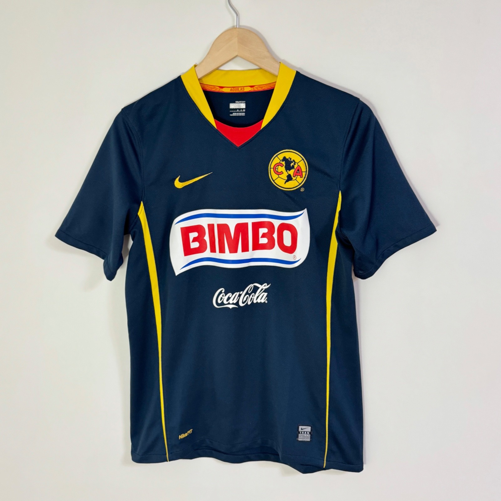 Club America 2008/2009 Vintage Away Football Shirt Soccer Jersey Nike Men Size S