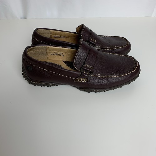 Born Brown Leather Loafers Driving Slip On Shoes Women's Sz 7.5 Pre Owned - Picture 3 of 11