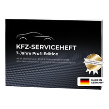 Serviceheft KFZ [All-in-One] – Universelles Scheckheft Auto – 7-Jahre Edition