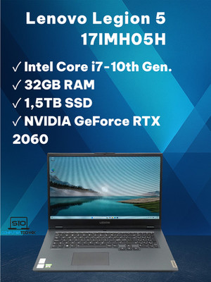 Lenovo Legion 5 i7-10750H 32GB RAM 1,5TB SSD NVIDIA RTX 2060 17,3 FullHD QWERTY
