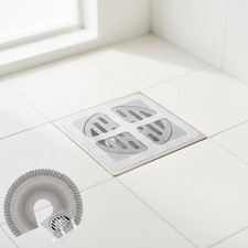 Modern 4"x4" Disposable Shower Drain Stickers - Easy Hair Catcher for Home Use