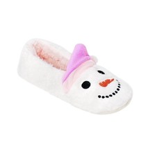 Cat  Jack Kid  s Snowman Holiday Slipper Socks - Size M/L Shoe Sizes 2-5 NWT