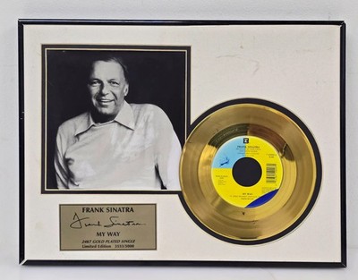 Frank Sinatra My Way Limited Edition 24Kt Gold Plated Vinyl Record 3553 of 5,000