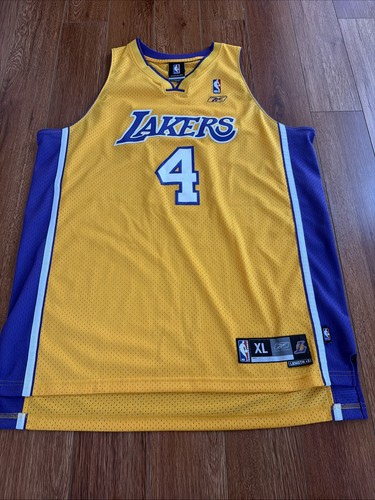 Vintage Los Angeles Lakers Walton #4 Reebok Y2K NBA Basketball Jersey XL RARE