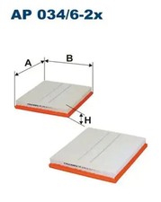 Luftfilter Filtereinsatz AP 034/6-2x FILTRON für MERCEDES-BENZ M-KLASSE S-KLASSE