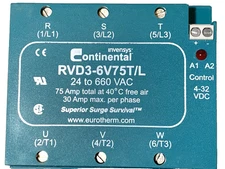 NEW RVD3-6V75T/L INVENSYS/EUROTHERM/CONTINENTAL RELAY $401.01 + FREE SHIPPING