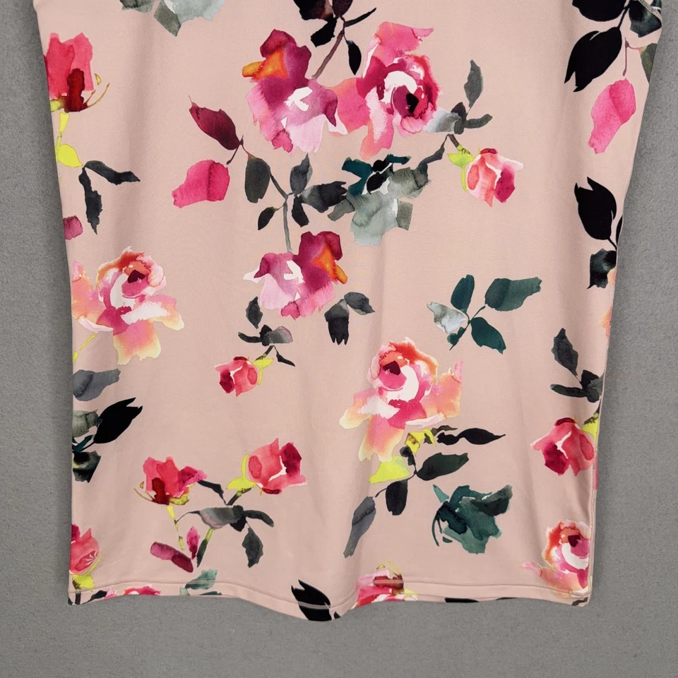 Athleta Майка женщин средний розовый цветочный спортивная спортзал тренировки йоги - Изображение 3 из 4