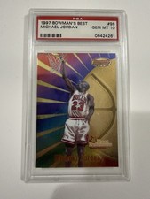 Bowman's Best Michael Jordan #96 PSA 10 Best Performance 1997 Basketball Card