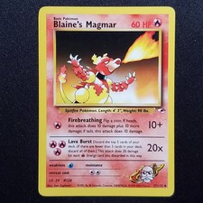Blaine's Magmar 37/132 Unlimited Uncommon Gym Heroes Pokemon Lightly Played on eBay