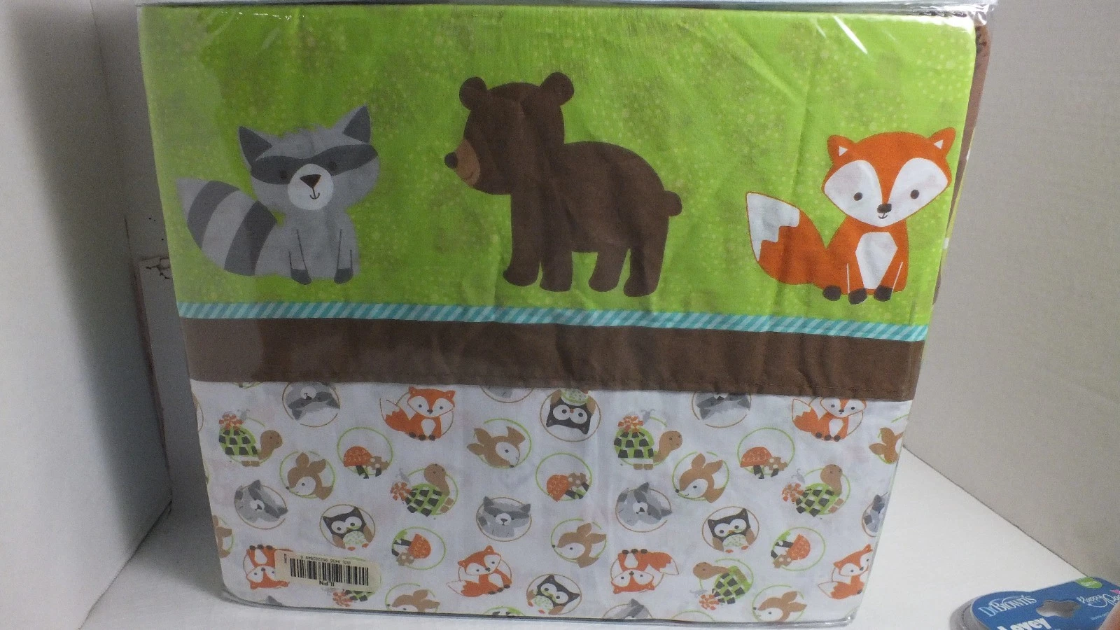 Lambs & Ivy 3 pc Crib Set NEW Friendly Forrest Collection Plus Bonus Happy Paci