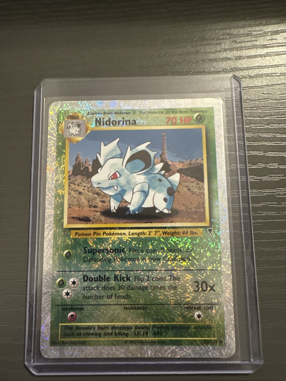 Pokemon Nidorina TCG Reverse Holo 55/110 (2002)
