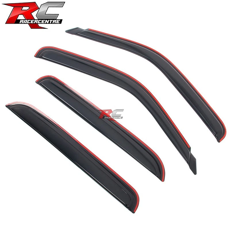 Fits 01-06 Chevy Silverado GMC Sierra 1500 2500 Crew Cab In-Channel Window Visor Foto 3 de 4