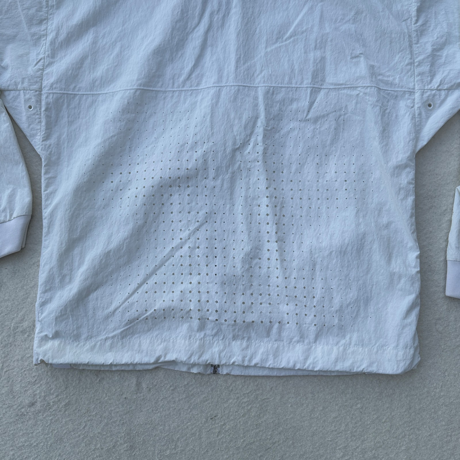 Nike Sportswear Jacket Men's Size M White Full Zip Windrunner Track Long Sleeve thumbnail 8