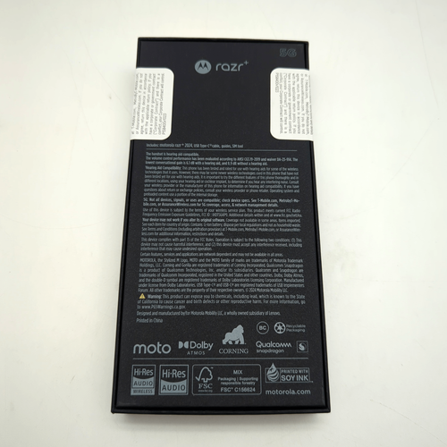 Motorola Razr+ 2024 Plus – 256 GB, Nero, Sbloccato (T-Mobile) – Molto Buono