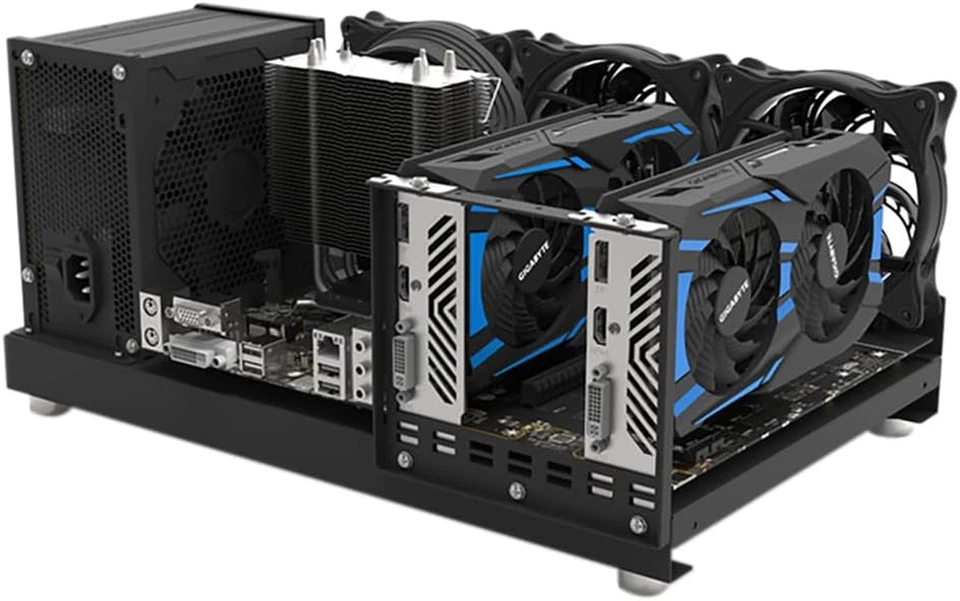 Mini ATX MATX ITX PC Test Bench Open Air Frame DIY Case Portable Vertical GPU Mi - Image 4 of 4