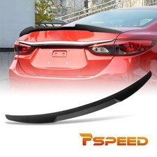 Matte Black Rear Trunk Spoiler Lid Tail Sport Wing Trim For Mazda 6 2014-2017 Matte Black Rear Trunk Spoiler Lid Tail Sport Wing Trim For Mazda 6 2014-2017
