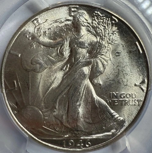 1946 D Walking Liberty Half Dollar PCGS MS63 Exact Coin Imaged