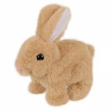 Realistischer Stoffhase, weich, flauschig und pelzig, batteriebetrieben, Hase