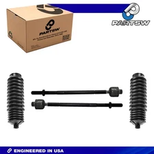 4 Pc Front Inner Tie Rods w/ Boots Kit for Terraza Uplander Aztek Montana Relay